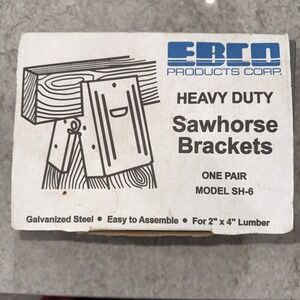 Project Source Heavy-Duty Metal Sawhorse Bracket Steel 1 Pack of 2 MODEL SH-6
